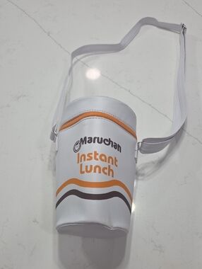 Maruchan Instant Lunch Crossbody Bag - White & Orange Very Gentle Used